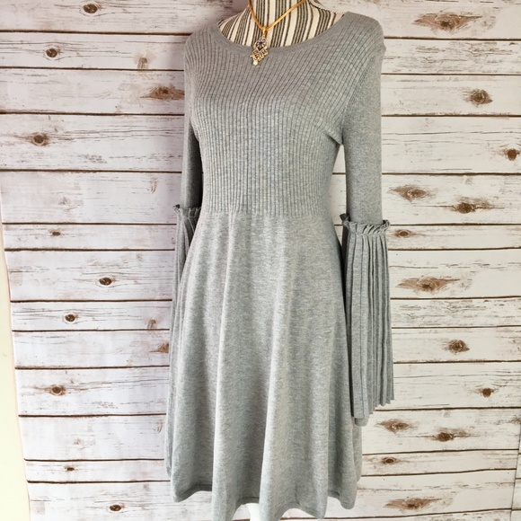Chelsea28 Gray Sweater Dress Size Medium - Picture 4 of 8